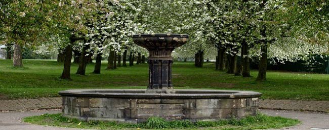 fountain feature in Armely Park