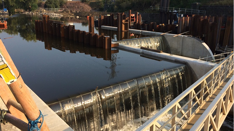 Knostrop Weir footbridge